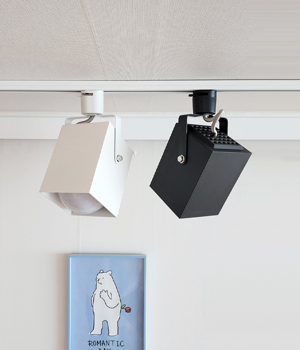 쿠바 스포트 레일조명(블랙 화이트)