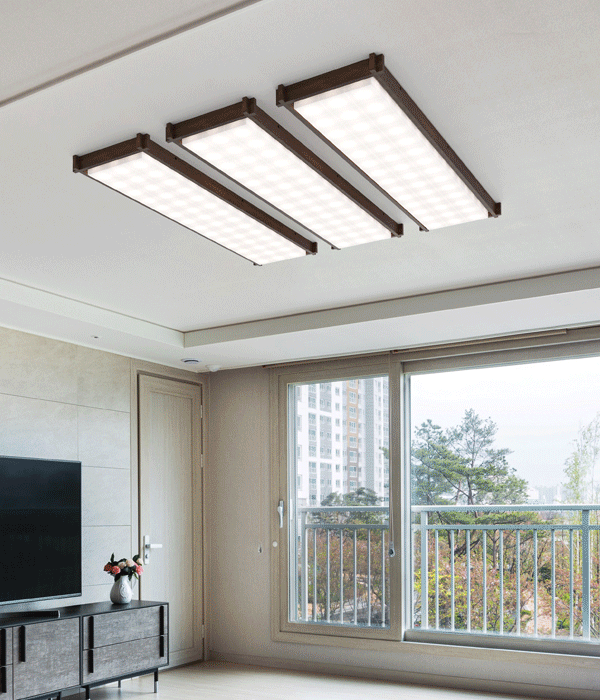 우드블록 50W 스타크 국산거실등 주방전등 (3x14)