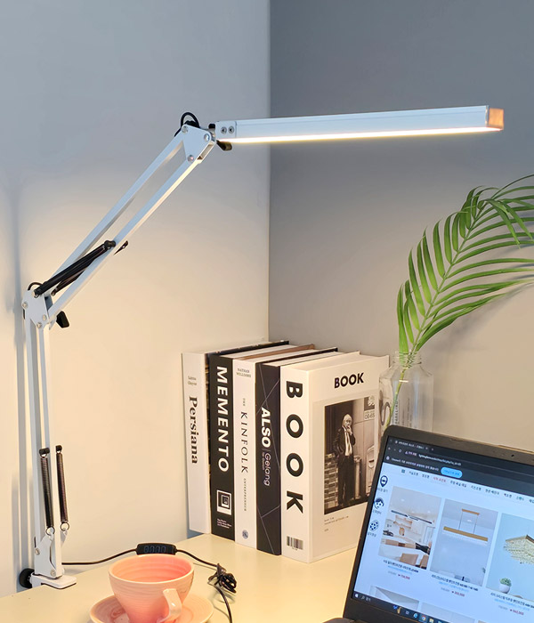 에코 집게스탠드 학생스탠드 (화이트, 블랙)